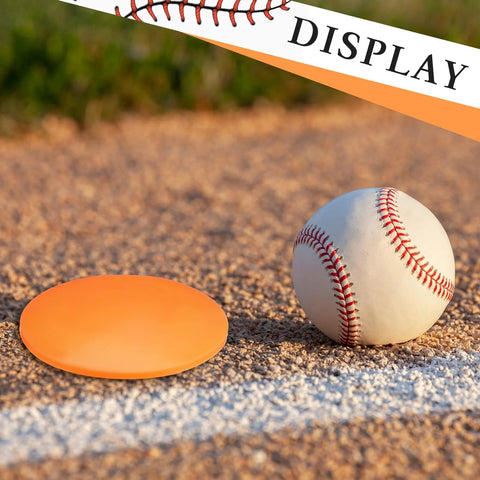 8 Pack Rubber Baseball Base Plugs For Field Ground Receptacles Orange Durable Anchors For Baseball And Softball Diamond