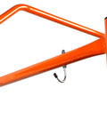 Built Different 4 Foot Portable Rolling Scaffolding Platform With 500 Pound Capacity And Tight Locking Casters Features A smooth orange frame and hooks for safety