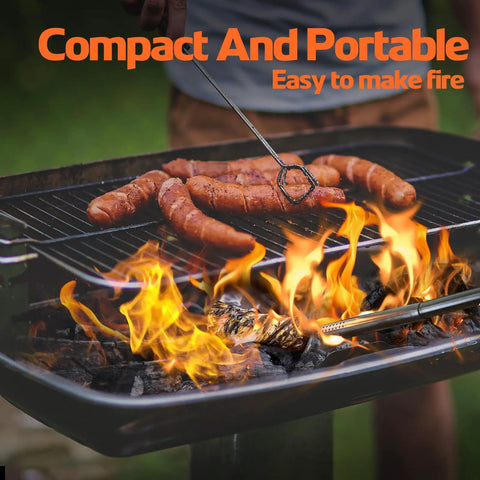 Waterproof 72 Pack Fire Starters For Campfires Grills And Camping Easy Light Wood Charcoal Start in use lighting grill fire