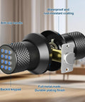 Keyless Entry Digital Door Lock With Keypad For Bedroom Home Office No Key Hassle Easy Install Auto Lock Anti Slip Handle And Spare Keys Durable Metal Electronic Lock