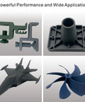 Badass PETG Carbon Fiber Filament 1.75Mm 1Kg Spool Bright Emerald Green used for aircraft and mechanical components.