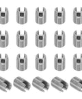 Self-tapping threaded inserts, 20 pcs, stainless steel 303, M6–M9 x 12mm, slotted repair nuts