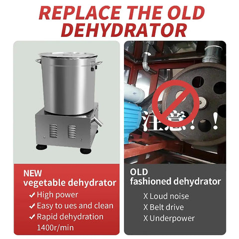 Badass Commercial Electric Food Dehydrator With Rapid 60 Second Drying For Meat And Veggies Large Capacity with stainless steel drum.