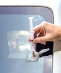 Windshield Saver Repair Kit For DIY Chip And Star Fix On Laminated Windshields, Repairs Up To One And A Quarter Inches Diameter in use