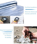 Heavy Duty Aluminum Foil Bitumen Tape Self Adhesive Roof Leak Repair Waterproof Underlayment Membrane for insulation testing.