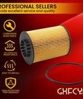 Oil Filter Replacement Kit Pack Of 4 Fits Porsche Cayenne 3.6L V6 2012-2018 Atlas 2018-2023 showing one oil filter and gasket