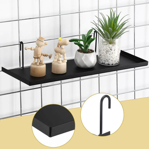 Kick Clutter To The Curb With This Slick 4 Pack Of Gridwall Shelf Hooks Built For Wire Grid Panels Secure Anti Drop Design Keeps Shelves Rock Solid Great For Garage Organization Or Retail Displays