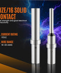 DT Style Automotive Connector Kit 706 Piece Set With Waterproof Dustproof Plugs showing size 16 solid contact