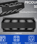 Ultimate 9 Piece Welding Rod Storage Set With 8 Slot Holder dimensions 9.84x6 inches, black metal holder with 2.15 inch diameter slots.