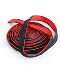 3.3 Yard Synthetic Silk Sageo For DIY Katana Saya And Scabbard Maintenance Dope Black Red Color High Quality Cord close-up