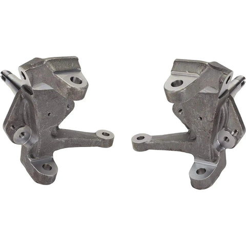 Hub-To-Hub Independent Front End Suspension Kit With 2 Inch Drop Spindles, detailed view of alloy steel construction components.