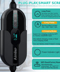 Level 2 EV Charger With WiFi App For Real Time Monitoring 32A 25Ft Cable ETL Certified 220 240V NEMA 14 50P Plug And Play Portable EVSE