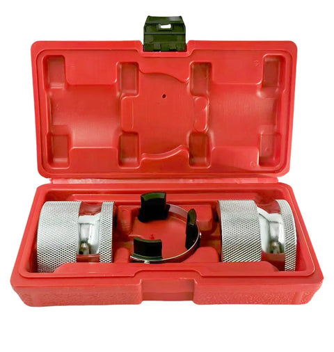 Universal Adjustable Fork Seal Driver Tool For 39mm To 50mm Front Forks Split Design Fork Seal Installer in red case