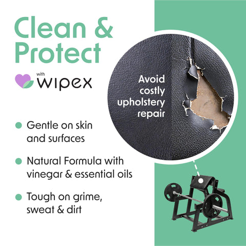 Plant Based Gym Wipes For Fitness Equipment Clean And Sanitize With Lemongrass And Eucalyptus Vinegar EWG Verified Natural Surface Cleaner