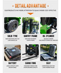 Detail advantages of Heavy Duty Side Loading Electric Forklift With 5000 Lb Capacity And Quick Charge Lithium Ion Battery.