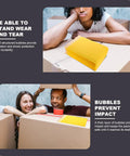Waterproof Bubble Mailers 25 Pack 28x37 cm Plus 6 cm Thick Self Adhesive Padded Envelopes with smiling people moving boxes