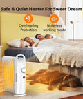 700W Portable Oil Radiator Heater For Small Rooms And Desks near bed providing quiet heating with overheat protection