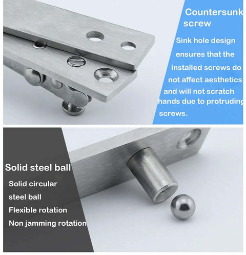 Hidden Door Pivot Hinges For Murphy Doors And Bookcase Hidden Doors 360 Degree Built Tough Stainless Steel Pivot Hinge With Ball Catch Hardware