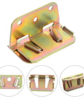 Premium Iron U Shaped Bed Rail Fasteners Six Piece Heavy Duty Frame Connectors with hinge buckles for easy furniture assembly.