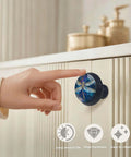 Starry Dragonfly Acrylic Cabinet Knobs Set Round Drawer Pulls For Dresser Cupboard Kitchen Cabinets And Doors Enchanting Night Sky Design