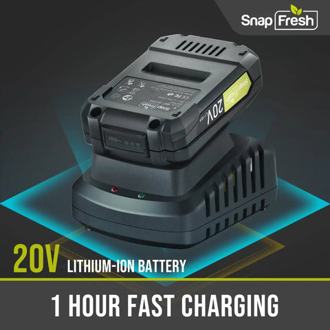 DIY Friendly Cordless Impact Driver Kit With 20V Power And 1350 In Lbs Torque 2 Ah Li Ion Battery on Charger