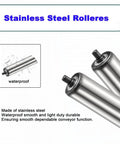 Beefy 5 Pack Galvanized Steel Conveyor Rollers For Industrial Belt Systems 32 Mm Diameter By 800 Mm Length Built Tough And Lasting Heavy Duty Replacement Parts For Industrial Equipment. Stainless steel waterproof conveyor rollers