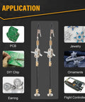 Solid Helping Hand Clamp For Soldering And Electronics Repair Work With Adjustable Alloy Steel Arms securing PCB, jewelry, and DIY projects.