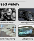Applications of chainsaw sharpener bits: gears buffing, bearings polishing, die mold finishing, jade stone polishing.