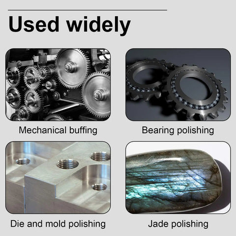 Applications of chainsaw sharpener bits: gears buffing, bearings polishing, die mold finishing, jade stone polishing.