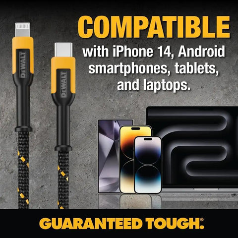 Ultra Durable USB A To Lightning Cable Apple MFi Certified Tough As Nails Fast Charging Charger Cord For iPhone 14 4Ft