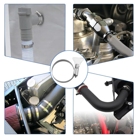 Heavy Duty Pool Hose Clamps Set For Above Ground Pools One And A Quarter Inch Stainless Steel Connector Clips 4 Pack