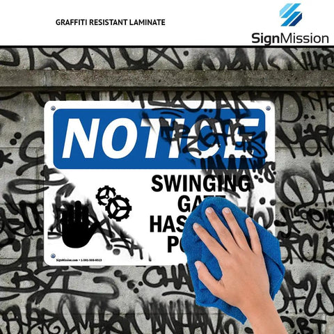 Dock Safety Sign No Jumping From The Dock Durable 10 Inch By 7 Inch Rigid Plastic Warning Sign For Construction Site Warehouse Shop Floor Protection Made In USA, graffiti-resistant laminate