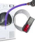 Dryer Vent Cleaning Kit For V7 V8 V10 V11 V12 V15 Cordless Vacs Deep Lint Removal into dryer vent with purple hose