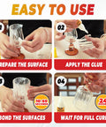 Step-by-step use of Heavy Duty Clear Thick CA Glue Instant Bond For Plastic Ceramic Leather Metal Glass Wood And Shoe Soles Ultra Fast 10 To 50 Seconds Cure Strong Oily Liquid Adhesive For Quick Repairs