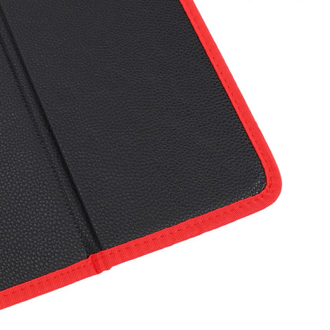 Magnetic Tool Mat With 40 Lb Holding Power Flexible Foldable Parts Tray PVC Coated For Auto Repair Shop Garage Organization 9.6x11 Inch Keeps Screws Bolts And Tools From Slipping, close-up corner