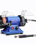 Badass 3 Inch Mini Bench Grinder And Polisher With Rotary Tool Attachment Runs On A Hella Powerful Full Copper Motor for detailed work