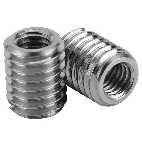 10 Piece Thread Repair Insert Kit For Cars And Machinery, Fix Stripped Threads Fast From M5x0.8 To M8x1.25, 0.4in Length, 303 Stainless Steel, Corrosion Resistant, Save Parts And Downtime With Easy DIY Install, close-up of two thread inserts