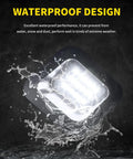 Bright White Smoke Lens LED License Plate Lights Replacement Kit waterproof feature demonstration for Dodge RAM trucks.