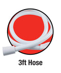3ft white hose for Easy Spray Indoor Outdoor Portable Handheld Sink Sprayer Attachment For Faucets Transform Your Kitchen Or Bath