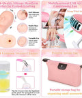 All In One Beginner Lash Extension Practice Kit With Mannequin Head Starter Lash Set Including 0.07D Lashes Glue USB Fan Nano Mister