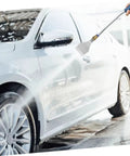 Heavy Duty Industrial Compressed Air Nozzle Spray Attachment Perfect For Blower Systems And Compressors in use on a car.