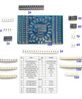 Four Pack Soldering Practice Kit For SMD And SMT Electronics All In One DIY Soldering Training Board Realistic Practice Project Kit To Learn Soldering At Home 5V Powered Board Great For Beginners And Hobbyists with components and manual layout.