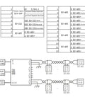 4 Channel RS485 Repeater With Photoelectric Isolation DC DC Isolated Power Supply Industrial Grade Signal Divider Hub Splitter wiring diagram and terminal information.