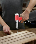 Heavy Duty Air Hydraulic Pop Rivet Gun for Fast, Reliable Riveting, Pneumatic Riveter Tool With Stainless Steel Body And Aluminum Frame, Pro Grade Durability For Metalworking, Automotive, And Home DIY Projects, used on wood