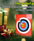 Dope Archery Target Set With Suction Cup Arrows for Indoor Outdoor Practice 16 Inch target board with gifts nearby