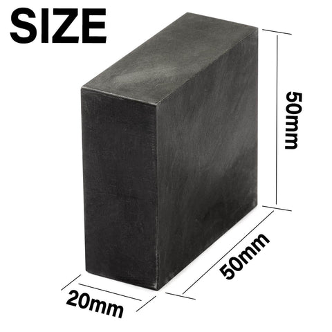 Two Pack Graphite Ingot Blocks For EDM Milling And Casting 99.9 Percent Purity Graphite Plate Blanks 50x50x20mm High Conductivity