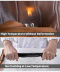 Heavy Duty Roof Repair Tape With Aluminum Foil, Polymer Modified Asphalt Sealant, 0.07 Inch Thick Roll being tested for high and low temperature resistance.