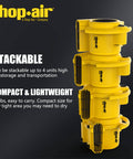 Stacked Professional 500 Max CFM Air Mover With 12 Ft Cord, 3 Drying Settings, Lightweight Portable Unit shown.