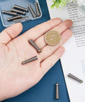 Gunmetal Dope Bolo Tie Tips 10 Pack End Caps Replacement For Bolo Ties, Alloy Cord Ends For DIY Buckle Accessories, Long Rope Ends, Inner Diameter 4.5mm, Antique Design, Durable End Caps For Decorating. 10-pack alloy bolo tie tips, 25.5mm, 4.5mm inner diameter