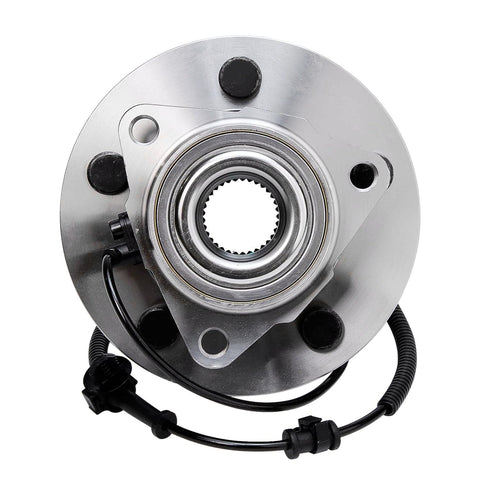 Front Wheel Bearing Hubs For 2006-2009 Dodge Ram 1500 With 4 Wheel ABS, 5 Lug, Crew Cab Or Standard Cab, Front Hub Assembly Replacement Kit Includes 2 Hubs